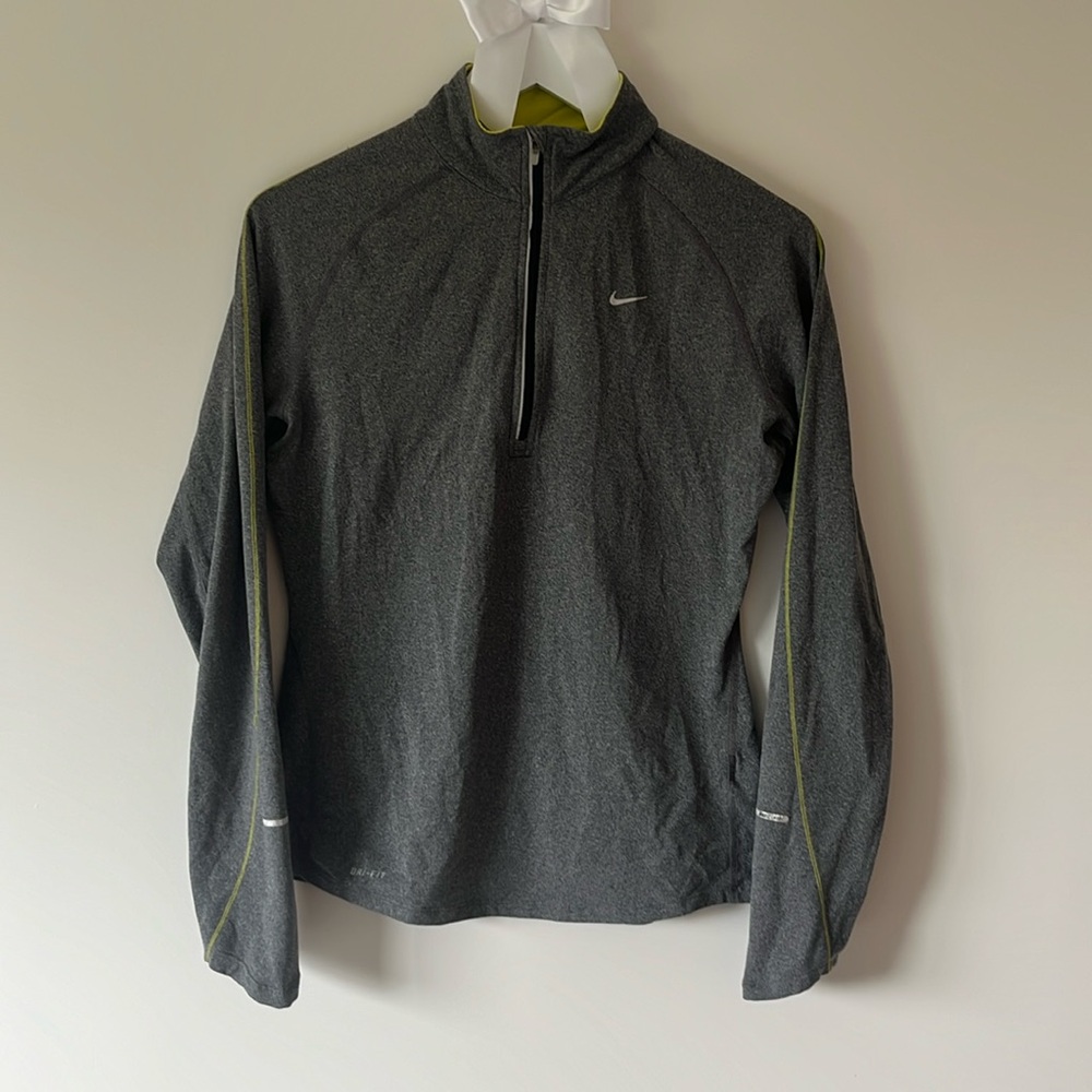 Nike DRI-fit 1/4 zip long sleeve workout top